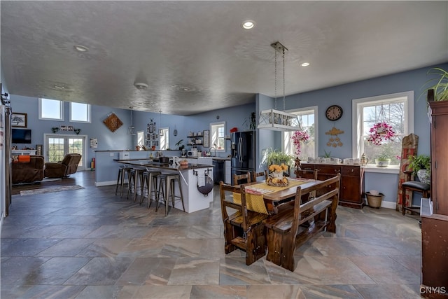 view of dining area