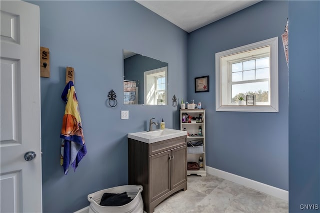 bathroom featuring vanity