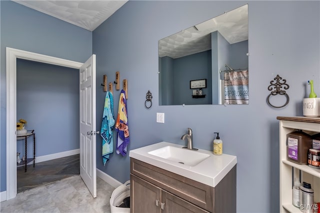 bathroom featuring vanity