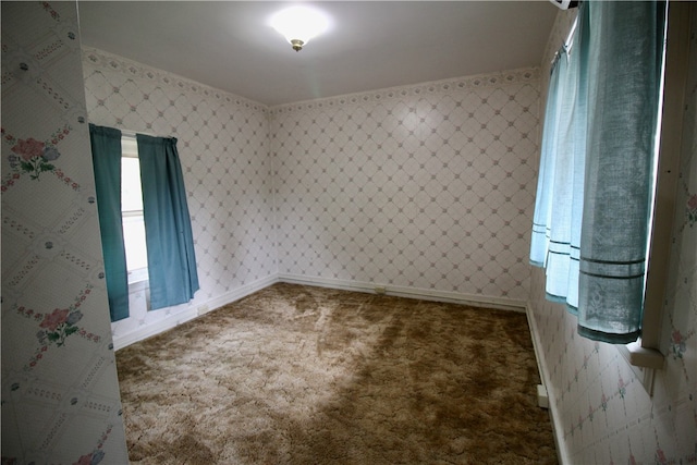 view of carpeted empty room