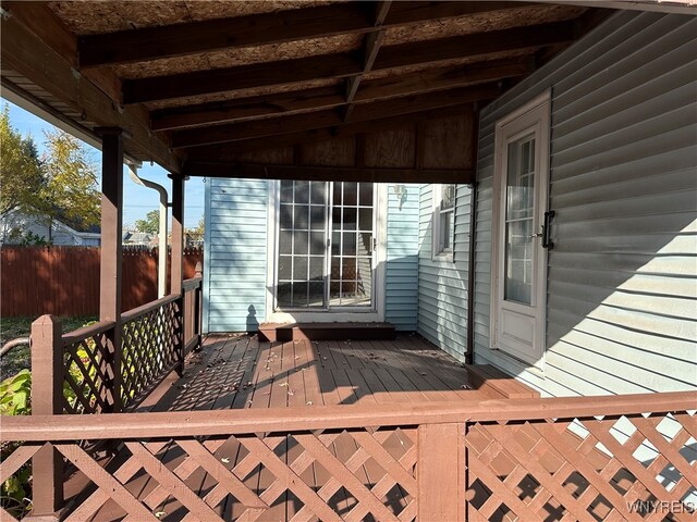 view of wooden terrace