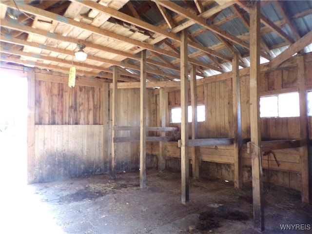 view of horse barn