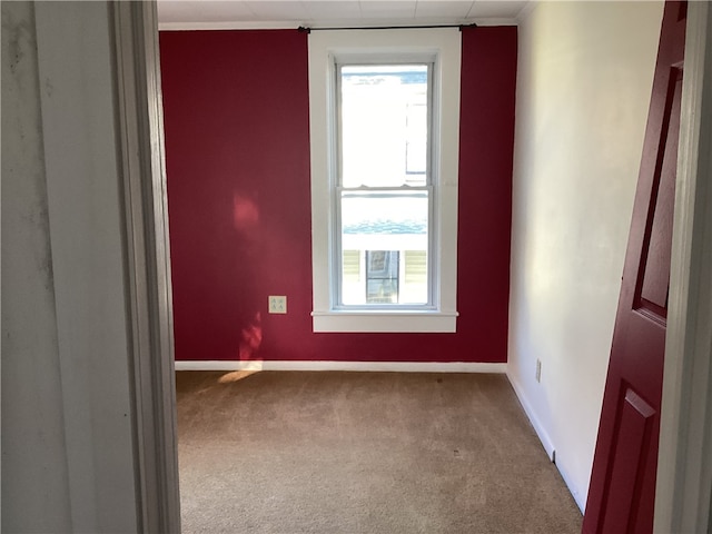 carpeted spare room with plenty of natural light