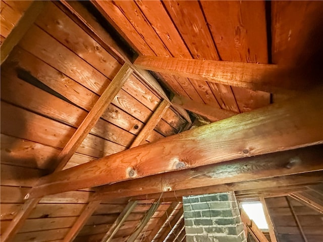 view of attic