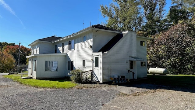 view of rear view of property