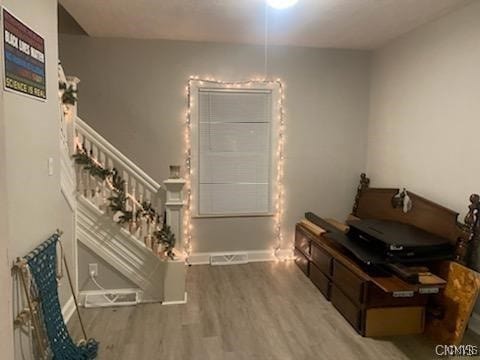 foyer featuring hardwood / wood-style floors