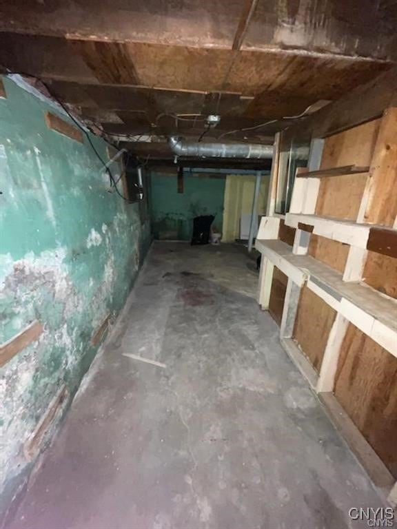 view of basement