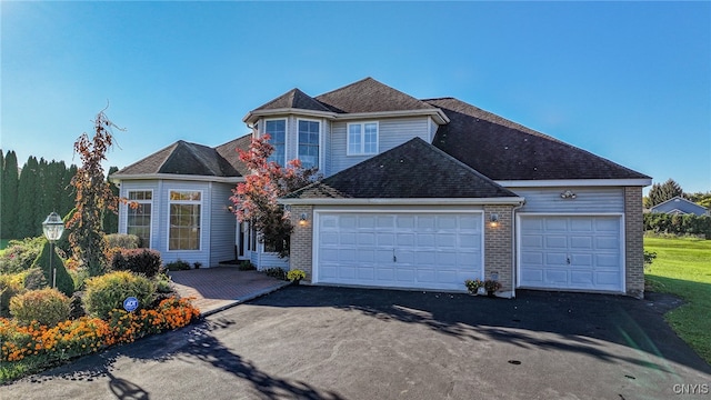 view of property with a garage