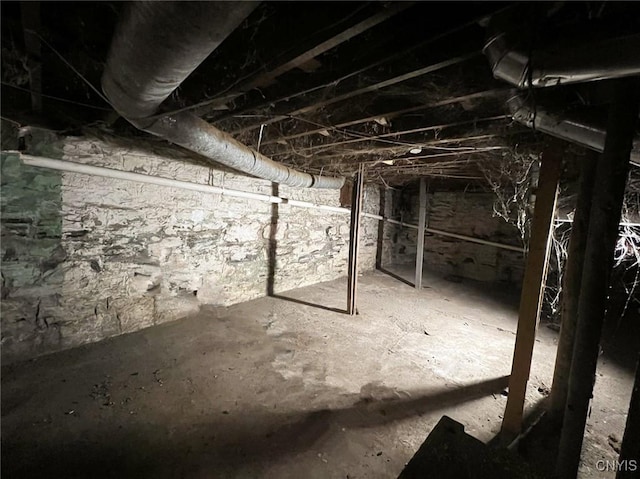 view of basement