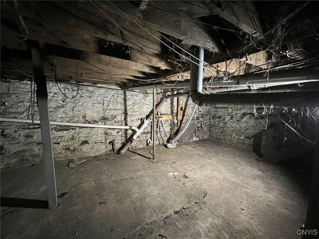 view of basement