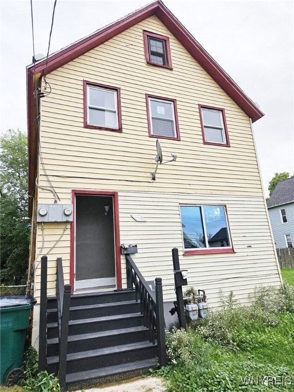 view of rear view of house