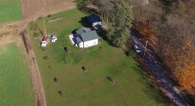 aerial view featuring a rural view