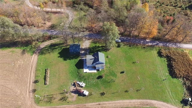 bird's eye view featuring a rural view