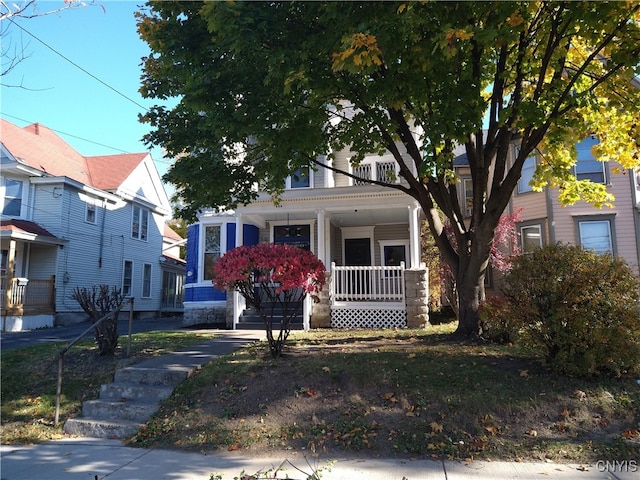 view of front of house with a porch