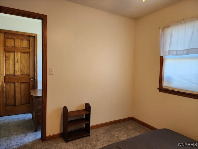 unfurnished bedroom featuring carpet