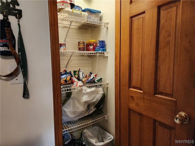 view of pantry