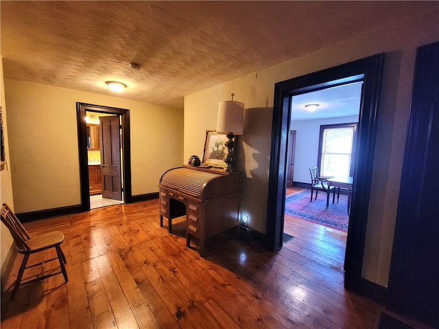 bedroom featuring wood-type flooring