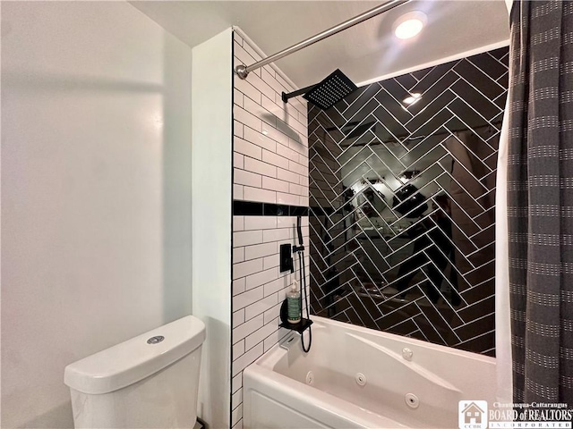 311 Nevins St, Dunkirk-City, NY 14048 - full bathroom featuring a combined bath / shower with jetted tub and toilet