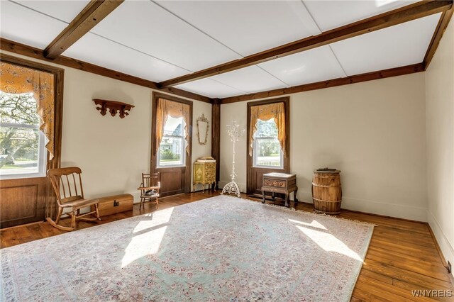 interior space featuring hardwood / wood-style flooring