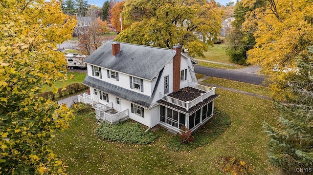 birds eye view of property