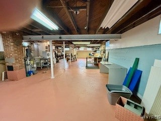 view of basement