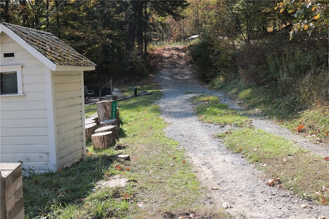 view of road