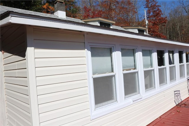 1323 Crystal Lake Rd, Deposit, NY 13783 - view of side of property with a chimney