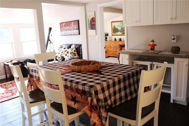 1323 Crystal Lake Rd, Deposit, NY 13783 - dining area featuring dark wood-style floors
