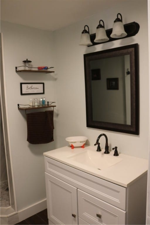 bathroom with vanity