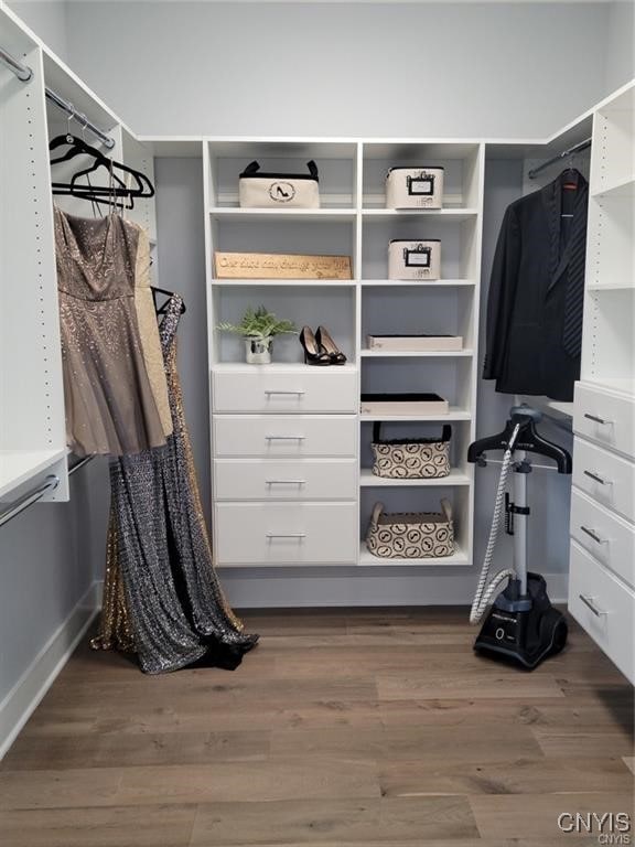 1015 Cold Springs Rd, Salina, NY 13088 - walk in closet featuring dark hardwood / wood-style flooring