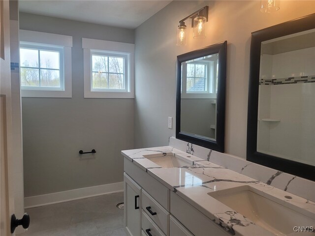 1015 Cold Springs Rd, Salina, NY 13088 - bathroom with vanity and tile patterned flooring