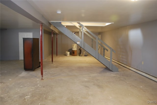 view of basement