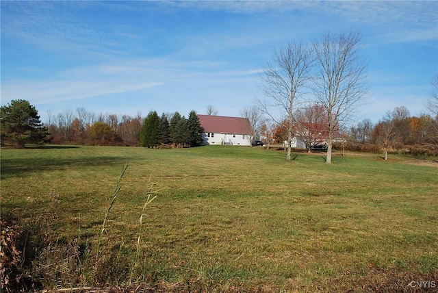 view of yard featuring a rural view