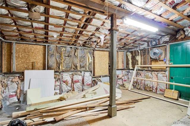 view of storage room