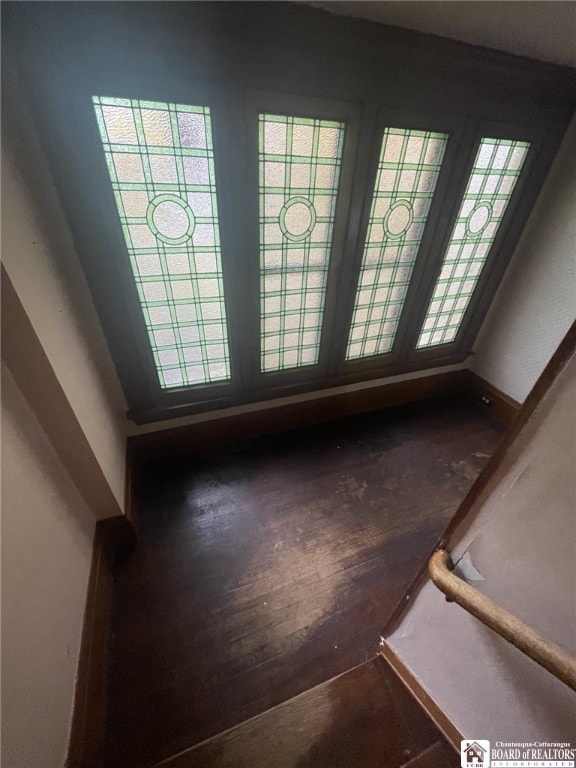 interior details with hardwood / wood-style flooring