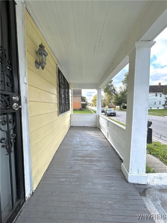 view of patio with covered porch