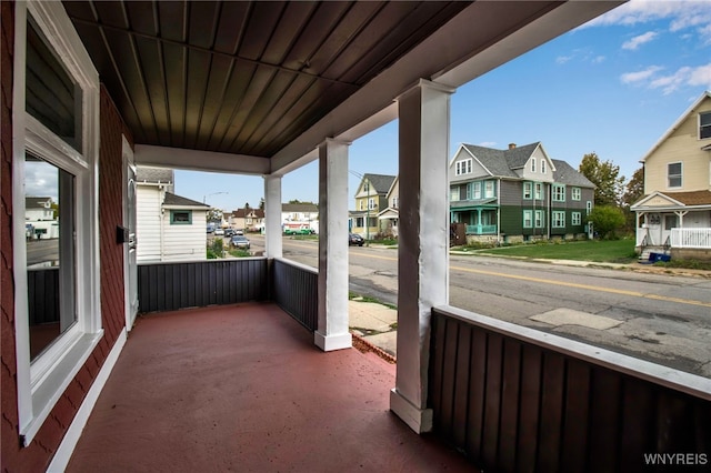 balcony with covered porch