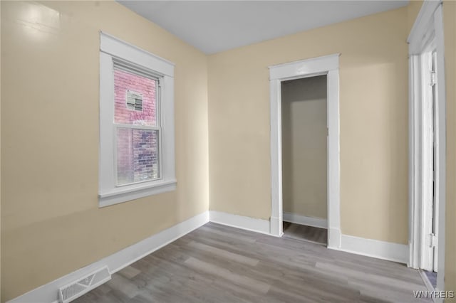 interior space featuring hardwood / wood-style floors