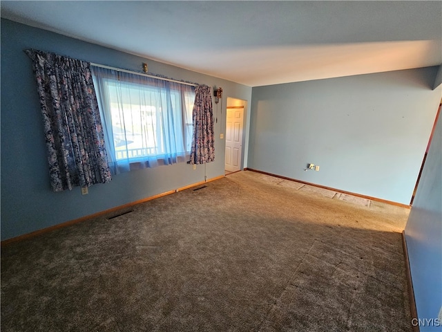 view of carpeted empty room