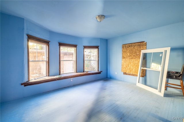 empty room featuring light hardwood / wood-style flooring