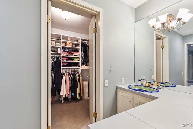 bathroom featuring vanity