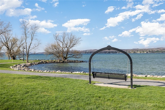 view of water feature