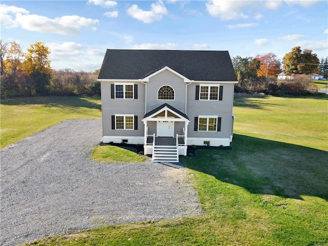 3869 County Road 4, Hopewell, NY 14424 - view of front facade with a front lawn