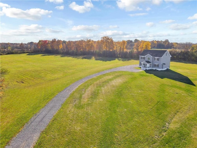 3869 County Road 4, Hopewell, NY 14424 - aerial view of property and surrounding area featuring a forest