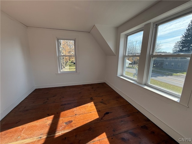 bonus room featuring hardwood / wood-style flooring