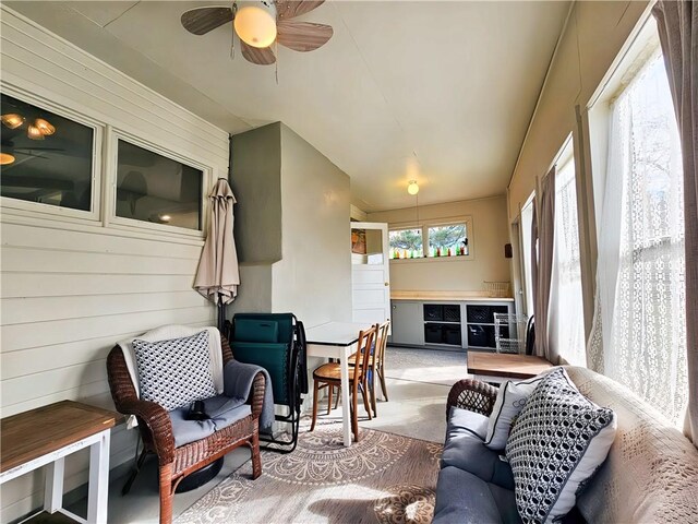 42 Pine Cir, Big Flats, NY 14845 - living room featuring ceiling fan