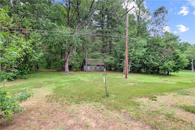 6736 Pine Grove Rd, Watson, NY 13343 - view of green lawn featuring an outdoor structure