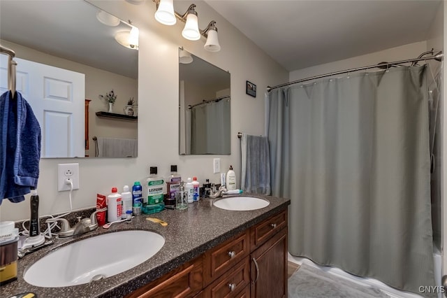 bathroom with vanity