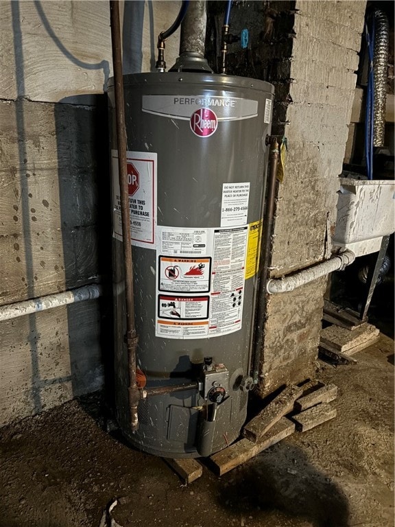 utilities featuring water heater