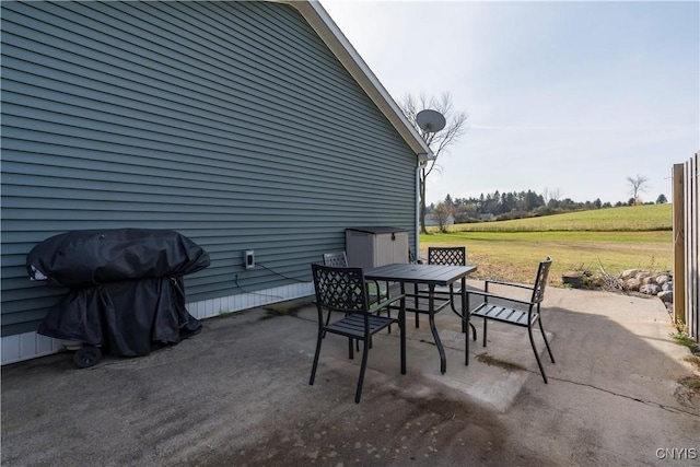 view of patio / terrace featuring area for grilling